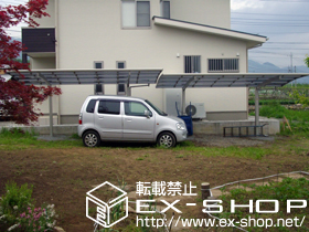 のカーポート プレシオスポート 積雪〜20cm対応 ×2セット 施工例