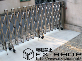 のカーゲート レイオス4型 ノンレール 片開き 50S 施工例