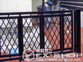 のカーゲート エクスライン伸縮ゲート4型 片開き 施工例