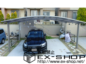 のカーポート カーブポートシグマIII ワイド 積雪〜20cm対応 施工例
