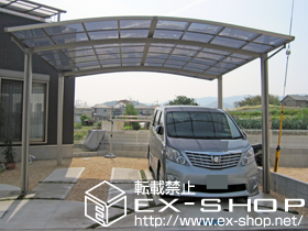 のカーポート カーブポートシグマIII ワイド 積雪〜20cm対応 施工例