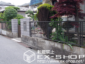 のフェンス・柵 プリレオR1型フェンス フリーポールタイプ 施工例