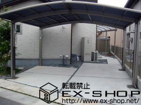 のカーポート カーブポートシグマIII M合掌 積雪〜20cm対応 施工例