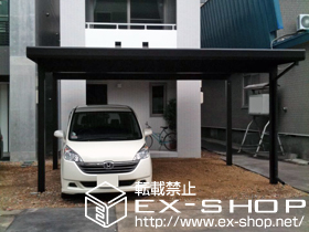 のカーポート ジーポートneo Aタイプ 2台用　積雪〜100cm対応 施工例