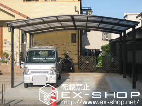 のカーポート カーブポートシグマIII ワイド 延長 積雪〜20cm対応 施工例