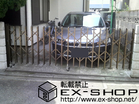 のカーゲート アルピタUR ノンレール 片開き 施工例