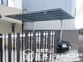 のカーポート アーキフィットプラス 積雪〜30?対応＋着脱式サポート柱 施工例