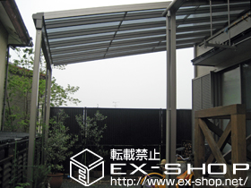 のテラス屋根 ライザーテラスII F型 単体 テラスタイプ 積雪〜20cm対応 施工例