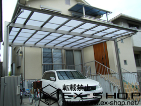 のカーポート アーキデュオ ワイド 積雪〜20cm対応 施工例