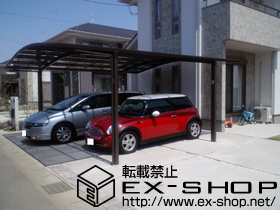 のカーポート カーブポートシグマIII ワイドタイプ 積雪〜20cm対応 施工例