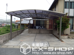 のカーポート カーブポートシグマIII ワイド 積雪〜20cm対応 施工例