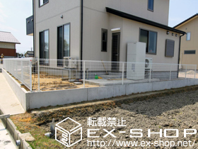 のフェンス・柵 イーネットフェンス1F型 自由柱タイプ 施工例