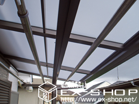 のバルコニー・ベランダ屋根 ライザーテラスII F型 屋根タイプ 単体　積雪〜20cm対応 施工例