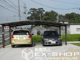 のカーポート カーブポートシグマIII ワイド 積雪〜30?対応 施工例