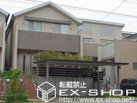 のカーポート アーキデュオ プレミアムワイド マテリアルカラー 積雪〜20cm対応 施工例