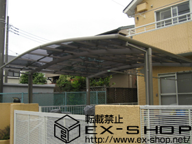 のカーポート カーブポートシグマIII ワイド　積雪〜20cm対応 施工例