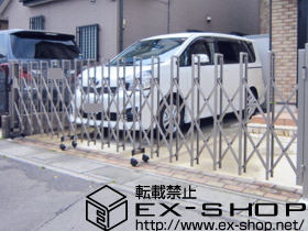 のカーゲート トリップゲート PB型 ノンレール 片開き 施工例