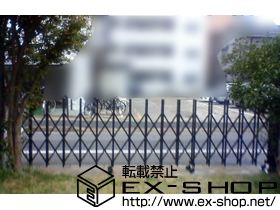 のカーゲート トリップゲート PB型 ノンレール 片開き 施工例