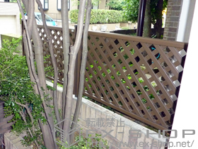 のフェンス・柵 ステイウッドフェンスM2型 間仕切りタイプ 施工例