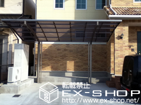 のカーポート カーブポートシグマIII 積雪〜20cm対応＋着脱式サポート柱 施工例