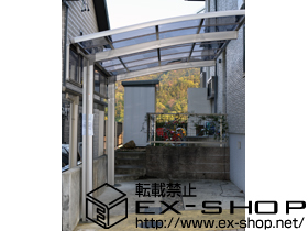 のカーポート カーブポートシグマIII 積雪〜20cm対応＋サイドパネル 1段H500 50タイプ用 施工例