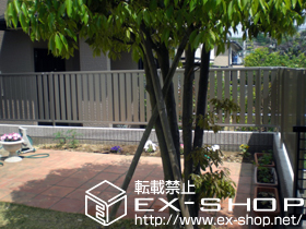 のフェンス・柵 ハイミレーヌR4型フェンス　フリーポールタイプ 施工例