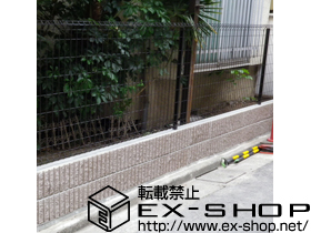 のフェンス・柵 イーネットフェンス1F型 自由柱タイプ 施工例