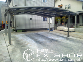 のカーポート カーブポートシグマIII ワイド 積雪〜20cm対応 施工例