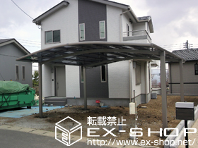 のカーポート カーブポートシグマIII ワイド　積雪〜20cm対応 施工例