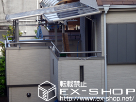 のバルコニー・ベランダ屋根 パワーアルファ F型 屋根タイプ 単体 積雪〜30cm対応 施工例