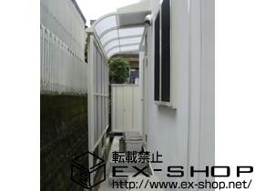 のテラス屋根 ライザーテラスII R型 テラスタイプ 単体 積雪〜20cm対応＋前面スクリーンセット 施工例