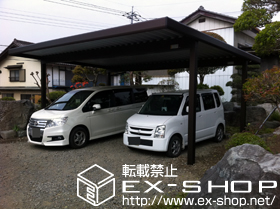 のカーポート レオンポートneo 2台用 積雪〜50cm対応 施工例