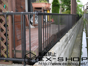 のフェンス・柵 レスティナフェンス21型 フリーポールタイプ 施工例