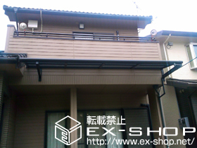 のバルコニー・ベランダ屋根 ライザーテラスII   F型 ルーフタイプ 単体 積雪〜20cm対応 施工例