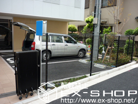 のカーゲート レイオス2型 ノンレール 両開き 施工例