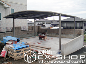 のカーポート カーブポートシグマIII ワイド　積雪〜20cm対応 施工例