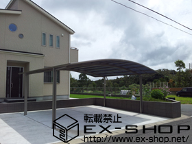 のカーポート カーブポートシグマIII ワイド 積雪〜20cm対応 施工例