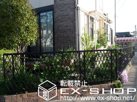 のフェンス・柵 シャレオR8型フェンス　フリーポールタイプ 施工例