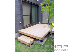 のウッドデッキ リウッドデッキ200＋独立式ステップ 施工例