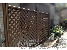 のフェンス・柵 ステイウッドフェンスM2型 間仕切りタイプ 施工例