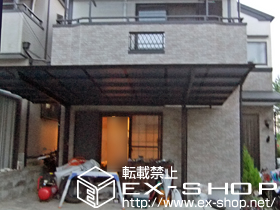 のバルコニー・ベランダ屋根 ライザーテラスII R型 屋根タイプ 単体 積雪〜20?対応 施工例