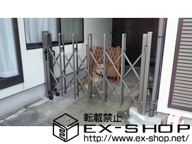 のカーゲート トリップゲート PB型 ノンレール 片開き 施工例