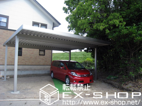 のカーポート レオンポートneo 2台用 積雪〜50cm対応 施工例