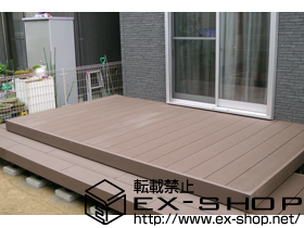 のウッドデッキ リウッドデッキ 200 単体＋段床 1段（正面・両側面） 施工例