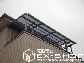 のバルコニー・ベランダ屋根 ライザーテラス? R型 屋根タイプ 積雪〜20cm対応 施工例