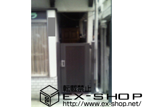 の門扉 シャレオR2型 片開き 柱使用 施工例