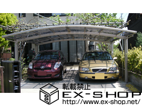 のカーポート カーブポートシグマIII ワイド　積雪〜20cm対応 施工例