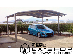 のカーポート カーブポートシグマIII ワイド　積雪〜20cm対応 施工例