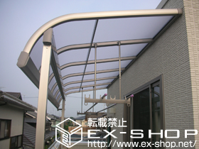 のバルコニー・ベランダ屋根 パワーアルファ RA型 屋根タイプ 単体 積雪〜20cm対応＋吊下げ物干し 長さ標準 標準タイプ 2本入り 施工例