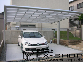 のカーポート 4Gワイド 積雪〜20cm対応 施工例